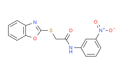 CAS No. 332412-62-1, 2-(Benzo[d]oxazol-2-ylthio)-N-(3-nitrophenyl)acetamide