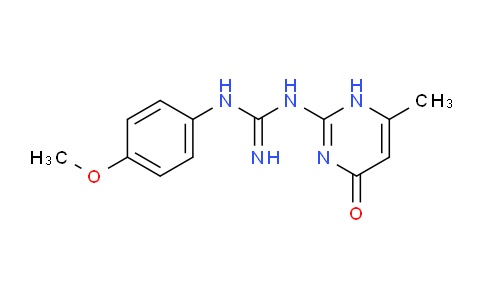 CAS No. 51594-51-5, 1-(4-Methoxyphenyl)-3-(6-methyl-4-oxo-1,4-dihydropyrimidin-2-yl)guanidine