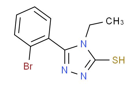 CAS No. 328090-43-3, 5-(2-Bromophenyl)-4-ethyl-4H-1,2,4-triazole-3-thiol