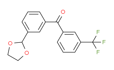 CAS No. 514802-37-0, 3-(1,3-Dioxolan-2-yl)-3'-trifluoromethylbenzophenone