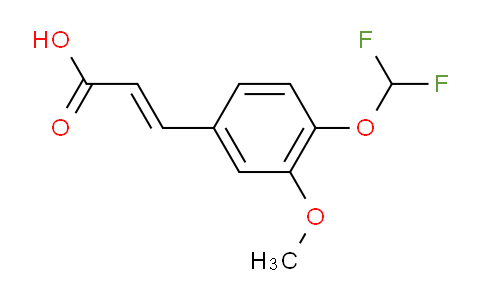 CAS No. 324579-78-4, 4-(Difluoromethoxy)-3-methoxycinnamic acid