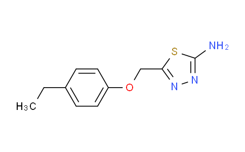 CAS No. 331818-27-0, 5-((4-Ethylphenoxy)methyl)-1,3,4-thiadiazol-2-amine