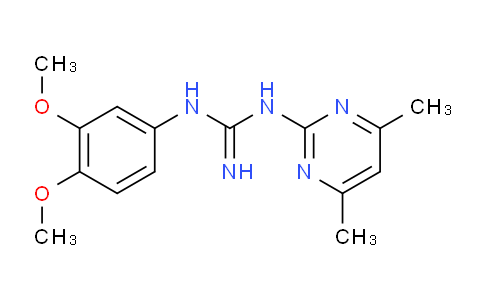 CAS No. 332073-81-1, 1-(3,4-Dimethoxyphenyl)-3-(4,6-dimethylpyrimidin-2-yl)guanidine