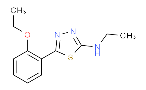 CAS No. 337310-80-2, 5-(2-Ethoxyphenyl)-N-ethyl-1,3,4-thiadiazol-2-amine
