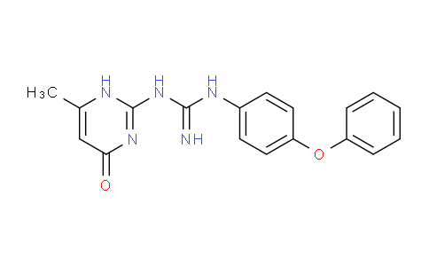 CAS No. 510738-21-3, 1-(6-Methyl-4-oxo-1,4-dihydropyrimidin-2-yl)-3-(4-phenoxyphenyl)guanidine