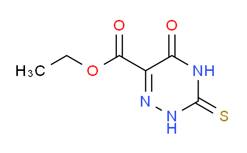 CAS No. 51101-09-8, Ethyl 5-oxo-3-thioxo-2,3,4,5-tetrahydro-1,2,4-triazine-6-carboxylate
