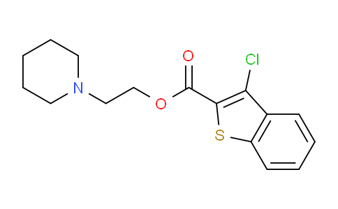 CAS No. 282091-68-3, 2-(Piperidin-1-yl)ethyl 3-chlorobenzo[b]thiophene-2-carboxylate