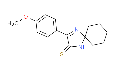 CAS No. 52546-93-7, 3-(4-Methoxyphenyl)-1,4-diazaspiro[4.5]dec-3-ene-2-thione