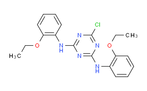 CAS No. 361199-02-2, 6-Chloro-N2,N4-bis(2-ethoxyphenyl)-1,3,5-triazine-2,4-diamine