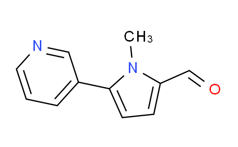 CAS No. 3614-77-5, 1-Methyl-5-(pyridin-3-yl)-1H-pyrrole-2-carbaldehyde