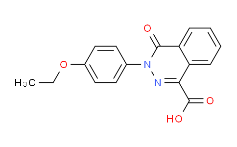 CAS No. 421565-92-6, 3-(4-Ethoxyphenyl)-4-oxo-3,4-dihydrophthalazine-1-carboxylic acid