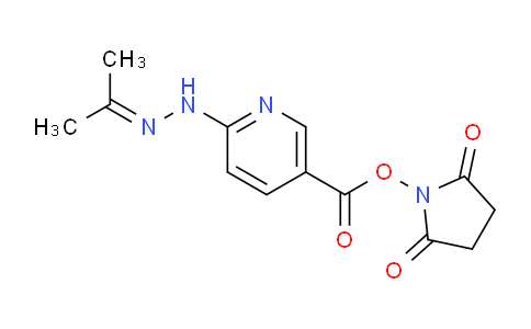 CAS No. 362522-50-7, 2,5-Dioxopyrrolidin-1-yl 6-(2-(propan-2-ylidene)hydrazinyl)nicotinate