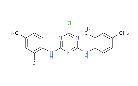 CAS No. 374101-00-5, 6-Chloro-N2,N4-bis(2,4-dimethylphenyl)-1,3,5-triazine-2,4-diamine