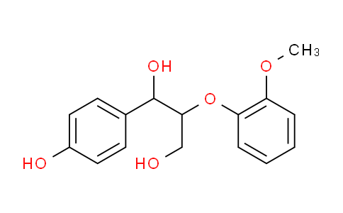 CAS No. 56122-34-0, 1-(4-Hydroxyphenyl)-2-(2-methoxyphenoxy)propane-1,3-diol