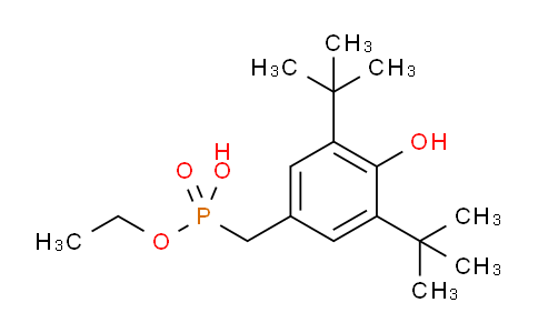 CAS No. 66165-37-5, Ethyl hydrogen 3,5-di-tert-butyl-4-hydroxybenzylphosphonate