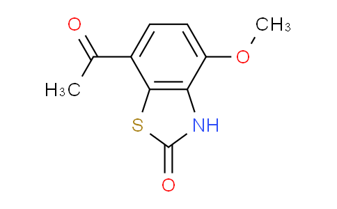 CAS No. 662111-32-2, 7-Acetyl-4-methoxybenzo[d]thiazol-2(3H)-one