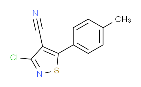 CAS No. 662138-23-0, 3-Chloro-5-(p-tolyl)isothiazole-4-carbonitrile