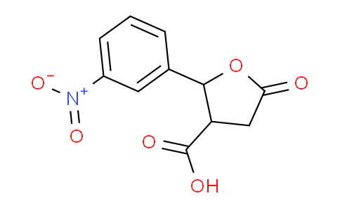 CAS No. 5438-29-9, 2-(3-Nitrophenyl)-5-oxotetrahydrofuran-3-carboxylic acid