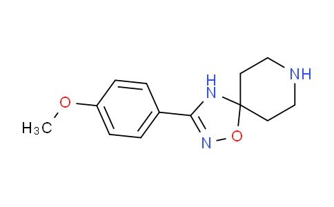 CAS No. 37143-33-2, 3-(4-Methoxyphenyl)-1-oxa-2,4,8-triazaspiro[4.5]dec-2-ene