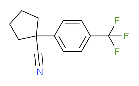CAS No. 483368-73-6, 1-[4-(Trifluoromethyl)phenyl]cyclopentanecarbonitrile