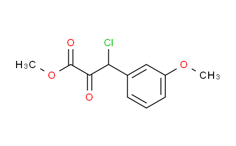 CAS No. 549526-90-1, Methyl 3-chloro-3-(3-methoxyphenyl)-2-oxopropanoate