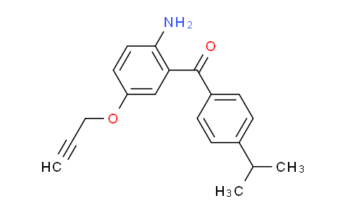 CAS No. 478964-94-2, (2-Amino-5-(prop-2-yn-1-yloxy)phenyl)(4-isopropylphenyl)methanone