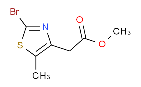 CAS No. 496062-15-8, Methyl 2-(2-Bromo-5-methyl-4-thiazolyl)acetate