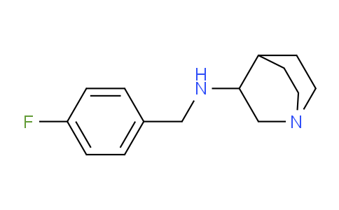 CAS No. 727663-14-1, N-(4-Fluorobenzyl)quinuclidin-3-amine