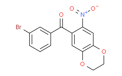 CAS No. 727669-68-3, (3-Bromophenyl)(7-nitro-2,3-dihydrobenzo[b][1,4]dioxin-6-yl)methanone