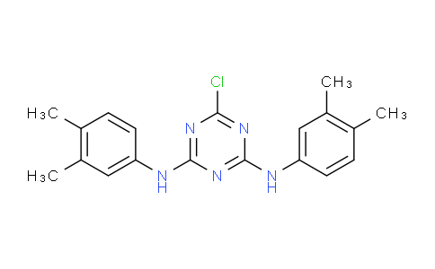 CAS No. 320367-63-3, 6-Chloro-N2,N4-bis(3,4-dimethylphenyl)-1,3,5-triazine-2,4-diamine