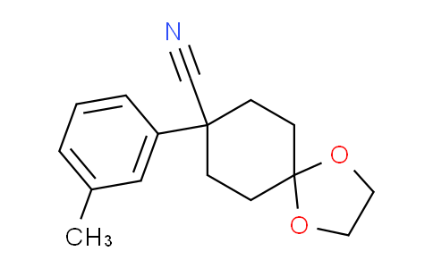 CAS No. 65619-70-7, 8-(3-Methylphenyl)-1,4-dioxaspiro[4.5]decane-8-carbonitrile