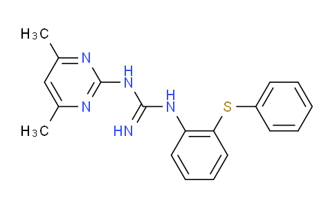 CAS No. 650593-02-5, 1-(4,6-Dimethylpyrimidin-2-yl)-3-(2-(phenylthio)phenyl)guanidine