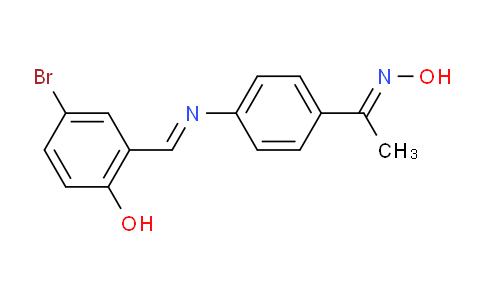 CAS No. 793688-23-0, 1-(4-((5-Bromo-2-hydroxybenzylidene)amino)phenyl)ethanone oxime