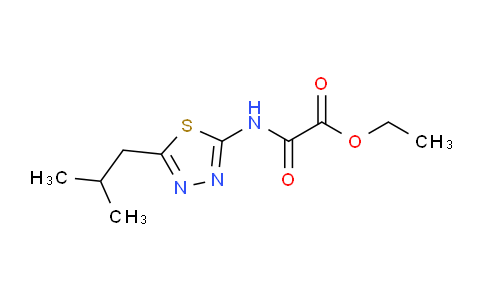 CAS No. 79525-87-4, Ethyl 2-((5-isobutyl-1,3,4-thiadiazol-2-yl)amino)-2-oxoacetate