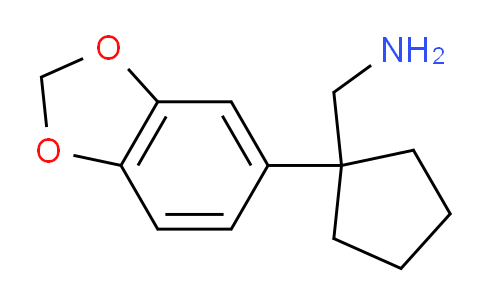 CAS No. 40691-79-0, 1-(1,3-Benzodioxol-5-yl)cyclopentanemethanamine