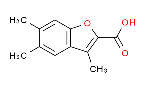 CAS No. 40763-04-0, 3,5,6-Trimethylbenzofuran-2-carboxylic acid