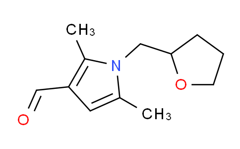 CAS No. 790263-33-1, 2,5-Dimethyl-1-((tetrahydrofuran-2-yl)methyl)-1H-pyrrole-3-carbaldehyde