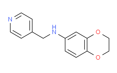 CAS No. 774553-49-0, N-(Pyridin-4-ylmethyl)-2,3-dihydrobenzo[b][1,4]dioxin-6-amine