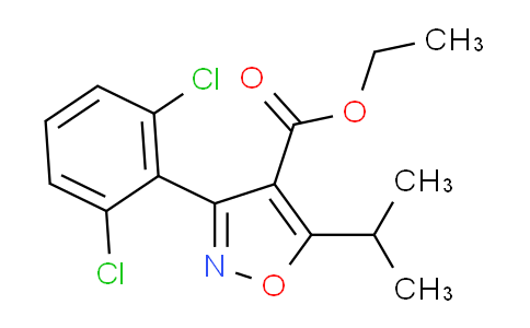 CAS No. 774605-35-5, Ethyl 3-(2,6-Dichlorophenyl)-5-isopropylisoxazole-4-carboxylate