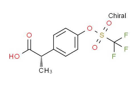 CAS No. 533931-72-5, (S)-2-[4-[[(Trifluoromethyl)sulfonyl]oxy]phenyl]propanoic Acid
