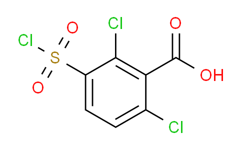CAS No. 53553-05-2, 2,6-Dichloro-3-(chlorosulfonyl)benzoic acid