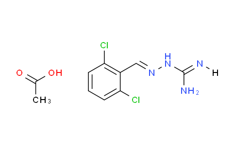 CAS No. 60329-04-6, (E)-2-(2,6-Dichlorobenzylidene)hydrazinecarboximidamide acetate