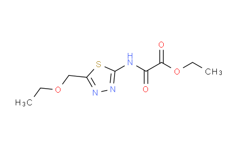 CAS No. 797781-90-9, Ethyl 2-((5-(ethoxymethyl)-1,3,4-thiadiazol-2-yl)amino)-2-oxoacetate