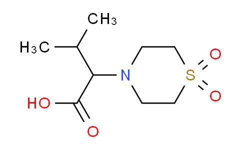CAS No. 477858-29-0, 2-(1,1-Dioxidothiomorpholino)-3-methylbutanoic acid