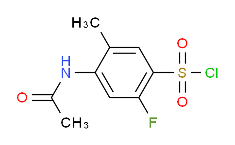 CAS No. 71245-49-3, 4-Acetamido-2-fluoro-5-methylbenzenesulfonyl chloride
