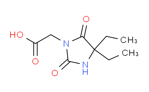 CAS No. 714-71-6, 2-(4,4-Diethyl-2,5-dioxoimidazolidin-1-yl)acetic acid