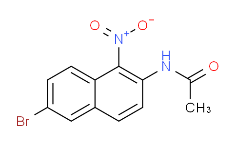 CAS No. 855930-17-5, N-(6-Bromo-1-nitro-2-naphthyl)acetamide