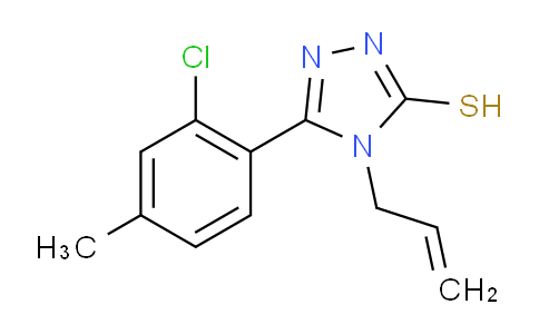 CAS No. 857495-78-4, 4-Allyl-5-(2-chloro-4-methylphenyl)-4H-1,2,4-triazole-3-thiol