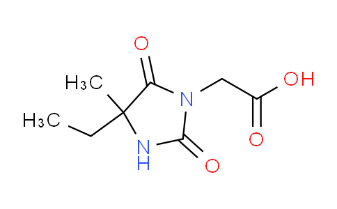 CAS No. 858207-10-0, 2-(4-Ethyl-4-methyl-2,5-dioxoimidazolidin-1-yl)acetic acid