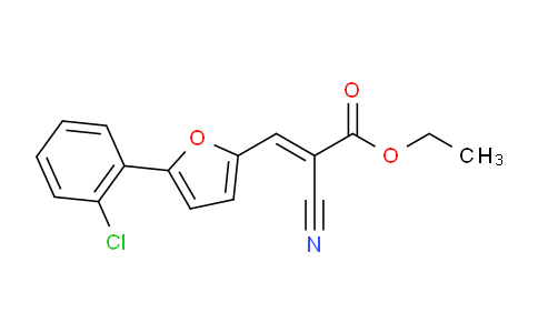 CAS No. 85460-06-6, Ethyl 3-(5-(2-chlorophenyl)furan-2-yl)-2-cyanoacrylate